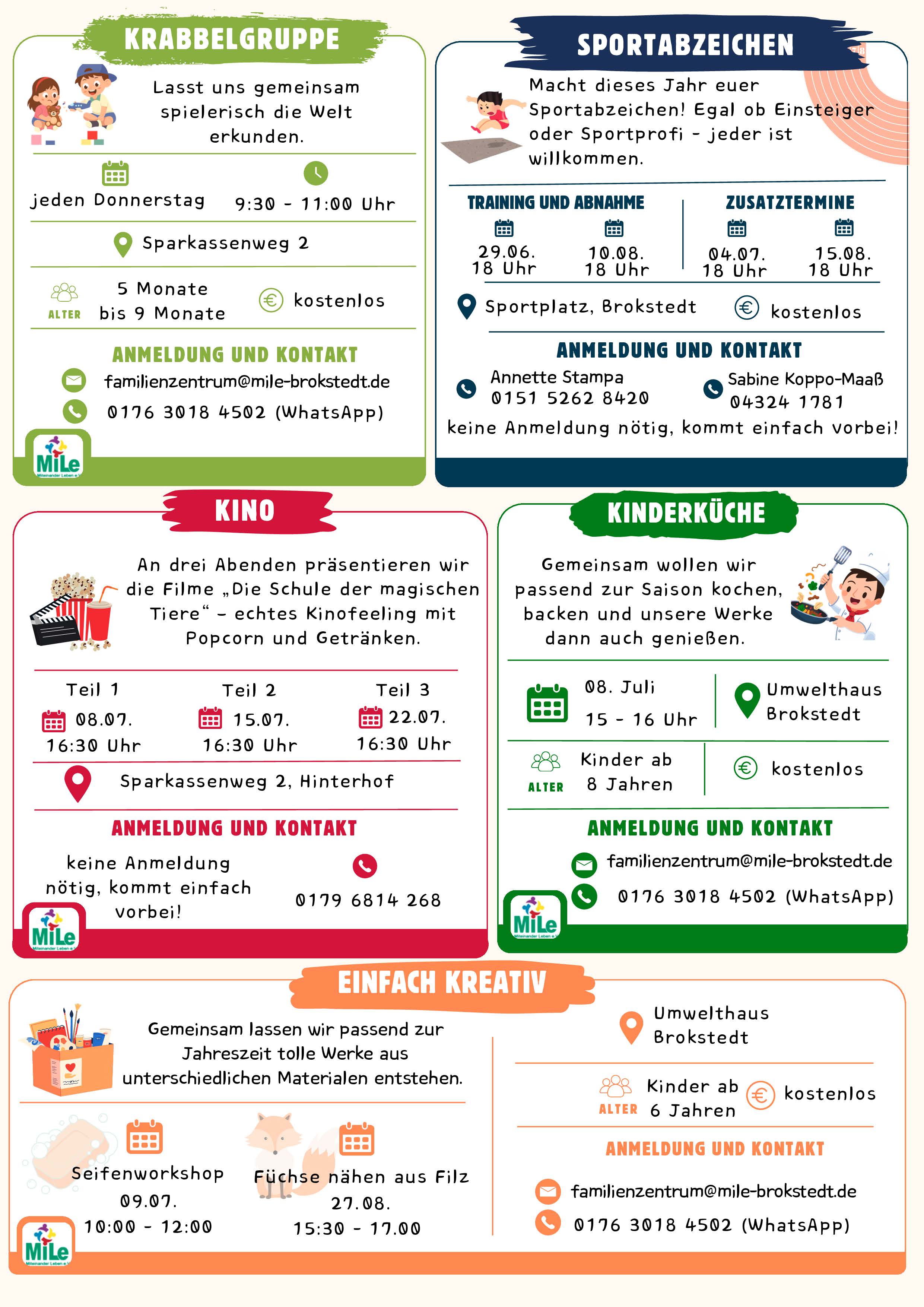 Sommerferienprogramm 2026 Flyer hoch Seite 2